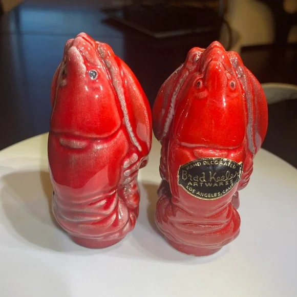 Vintage Brad Keeler of California pottery, Lobsterware Salt and Pepper Shakers - Picture 3 of 14